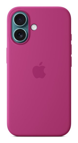 Etui silikonowe Apple iPhone16 z MagSafe - Fuksja