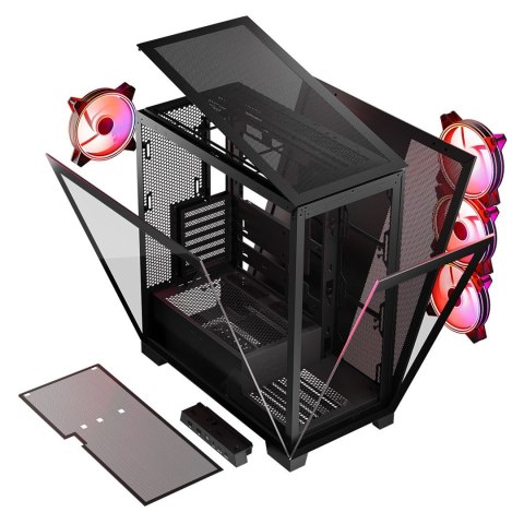 MODECOM OBUDOWA VOLCANO SPACE APEX ARGB MIDI CZARNA MODECOM OBUDOWA VOLCANO SPACE APEX ARGB MIDI CZARNA