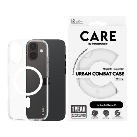 PanzerGlass CARE by PG White MagSafe iPhone16 6.1 pokrowiec na telefon komórkowy Przezroczysty PanzerGlass CARE by PG White MagSafe iPhone16 6.1 pokrowiec na telefon komórkowy Przezroczysty