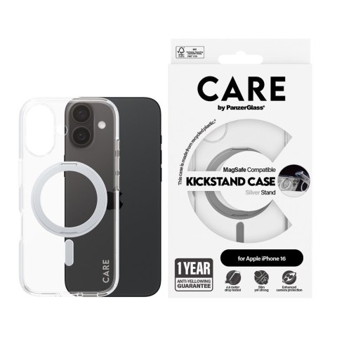 Pokrowiec PanzerGlass CARE by PG SLV Kick/MagS iPhone16 6.1 pokrowiec na telefon komórkowy Przezroczysty Pokrowiec PanzerGlass CARE by PG SLV Kick/MagS iPhone16 6.1 pokrowiec na telefon komórkowy Przezroczysty
