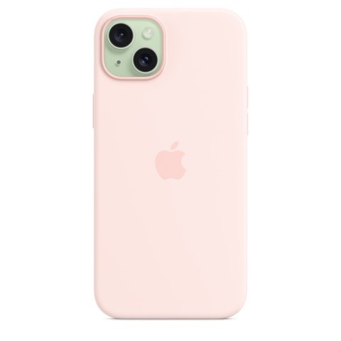 Silikonowe etui Apple z MagSafe Light Pink, do iPhone 15 Plus, MT143ZM/A Silikonowe etui Apple z MagSafe Light Pink, do iPhone 15 Plus, MT143ZM/A