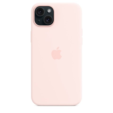 Silikonowe etui Apple z MagSafe Light Pink, do iPhone 15 Plus, MT143ZM/A Silikonowe etui Apple z MagSafe Light Pink, do iPhone 15 Plus, MT143ZM/A