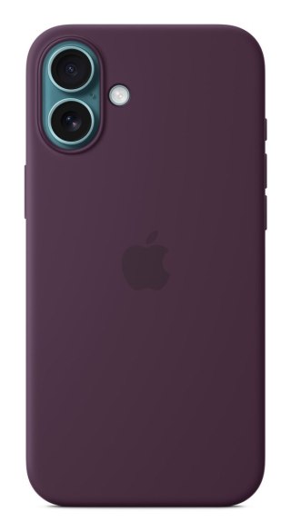 Silikonowe etui Apple z MagSafe Plum, do iPhone 16 Plus