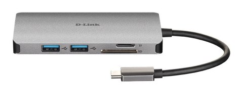 D-Link DUB-M810 stacja dokująca Przewodowa USB 3.2 Gen 1 (3.1 Gen 1) Type-C Aluminium D-Link DUB-M810 stacja dokująca Przewodowa USB 3.2 Gen 1 (3.1 Gen 1) Type-C Aluminium
