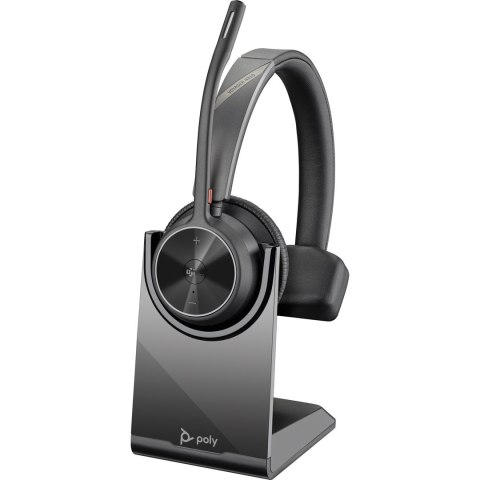 POLY Zestaw słuchawkowy Voyager 4310-M z certyfikatem Microsoft Teams USB-C + adapter BT700 + stacja ładująca