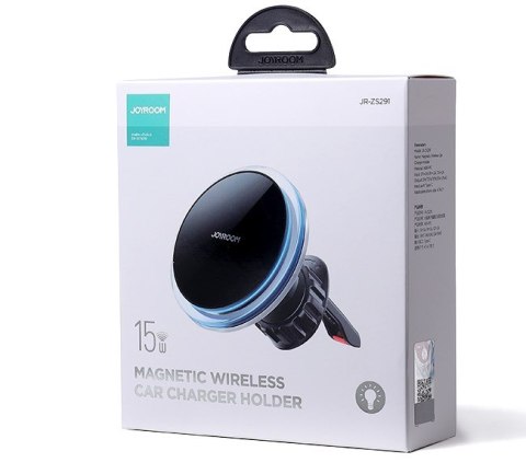 JOYROOM JR-ZS291 uchwyt Uchwyt aktywny Wireless charger Czarny JOYROOM JR-ZS291 uchwyt Uchwyt aktywny Wireless charger Czarny