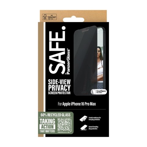PanzerGlass SAFE by PG Priv Scrn iPhone 16P 6.9 UWF Przezroczysta ochrona ekranu Apple 1 szt. PanzerGlass SAFE by PG Priv Scrn iPhone 16P 6.9 UWF Przezroczysta ochrona ekranu Apple 1 szt.