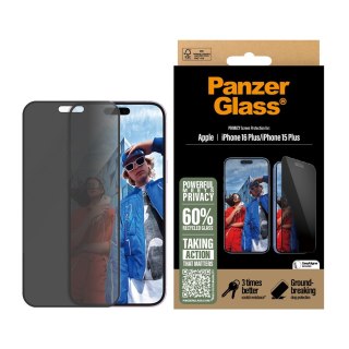 PanzerGlass Szkło Prywatności na iPhone 16 6.7 Inch UWF