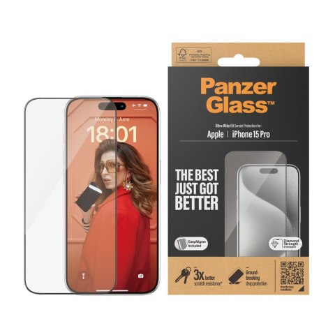 PanzerGlass Ultra Wide Fit Przezroczysta ochrona ekranu Apple 1 szt. PanzerGlass Ultra Wide Fit Przezroczysta ochrona ekranu Apple 1 szt.