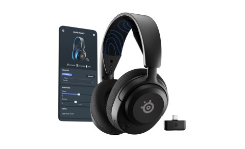 Steelseries Arctis Nova 5P Wireless Zestaw słuchawkowy Bezprzewodowy Opaska na głowę Gaming USB Type-C Bluetooth Czarny Steelseries Arctis Nova 5P Wireless Zestaw słuchawkowy Bezprzewodowy Opaska na głowę Gaming USB Type-C Bluetooth Czarny