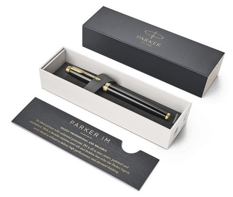 Pióro wieczne PARKER Füller IM Lacquer Juodas M Blau Pióro wieczne PARKER Füller IM Lacquer Juodas M Blau