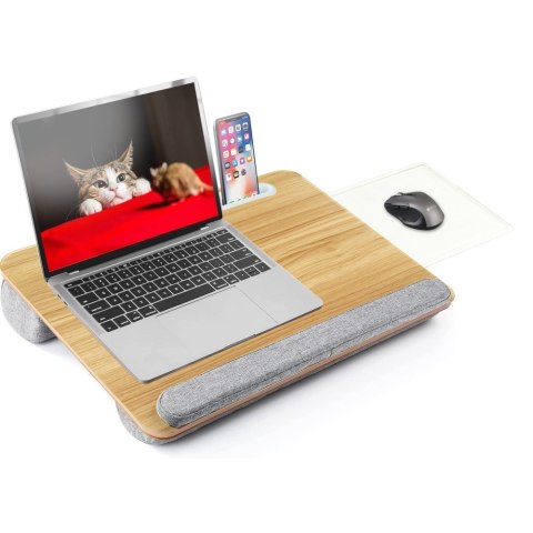 Techly ICA-TBL 102 stojak na laptop Podstawka na notebooka Szary, Drewniany Techly ICA-TBL 102 stojak na laptop Podstawka na notebooka Szary, Drewniany