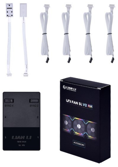 Kontroler Lian Li UNI HUB SLV2 - biały Kontroler Lian Li UNI HUB SLV2 - biały