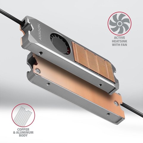 Chłodzenie do dysku M.2 SSD 2280 Axagon CLR-M2FAN Chłodzenie do dysku M.2 SSD 2280 Axagon CLR-M2FAN