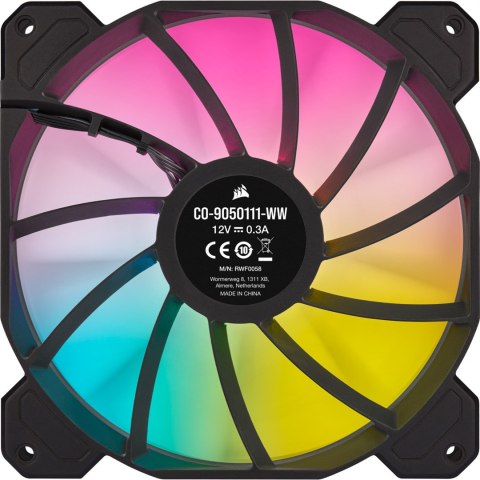 Corsair SP140 RGB ELITE Obudowa komputera Wentylator 14 cm Czarny 1 szt. Corsair SP140 RGB ELITE Obudowa komputera Wentylator 14 cm Czarny 1 szt.