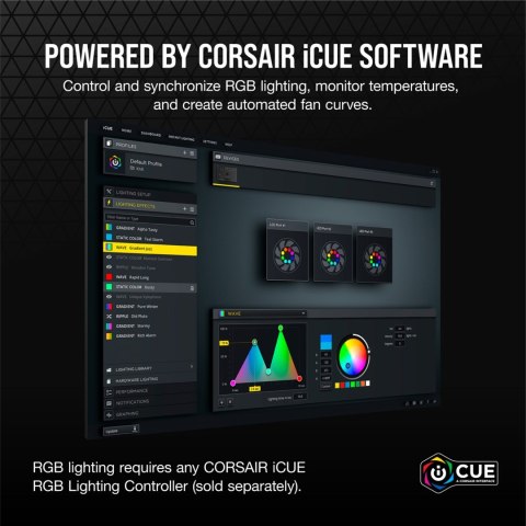 Corsair SP140 RGB ELITE Obudowa komputera Wentylator 14 cm Czarny 1 szt. Corsair SP140 RGB ELITE Obudowa komputera Wentylator 14 cm Czarny 1 szt.