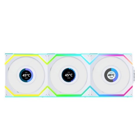 Lian Li UNI FAN SL Wireless LCD 120 Reverse Blade Obudowa komputera Wentylator 12 cm Biały 3 szt. Lian Li UNI FAN SL Wireless LCD 120 Reverse Blade Obudowa komputera Wentylator 12 cm Biały 3 szt.