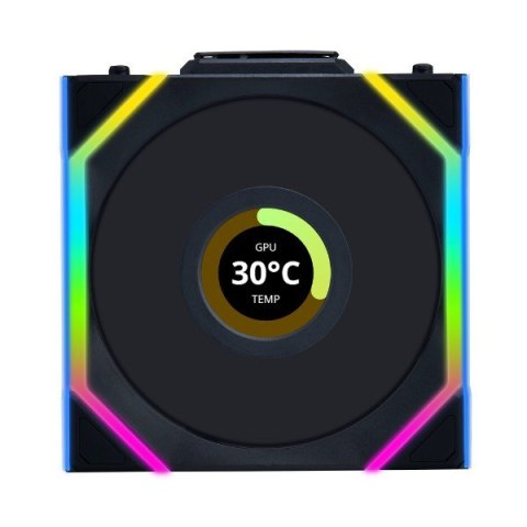 Lian Li UNI FAN SL Wireless LCD 120 Reverse Blade Obudowa komputera Wentylator 12 cm Czarny 3 szt. Lian Li UNI FAN SL Wireless LCD 120 Reverse Blade Obudowa komputera Wentylator 12 cm Czarny 3 szt.