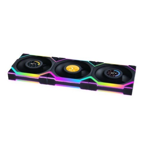 Lian Li UNI FAN SL Wireless LCD 120 Reverse Blade Obudowa komputera Wentylator 12 cm Czarny 3 szt. Lian Li UNI FAN SL Wireless LCD 120 Reverse Blade Obudowa komputera Wentylator 12 cm Czarny 3 szt.