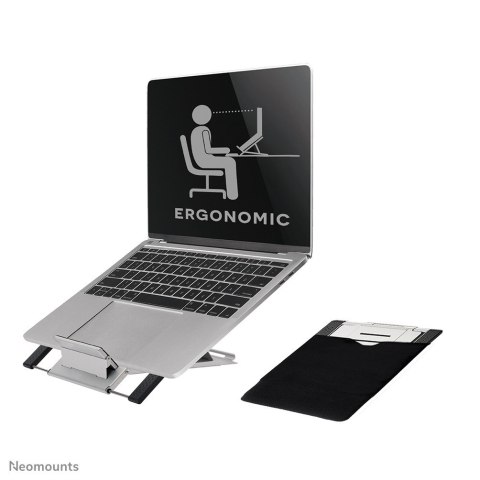Neomounts NSLS100 stojak na laptop Półka wysięgnikowa na notebooka Srebrny 55,9 cm (22") Neomounts NSLS100 stojak na laptop Półka wysięgnikowa na notebooka Srebrny 55,9 cm (22")