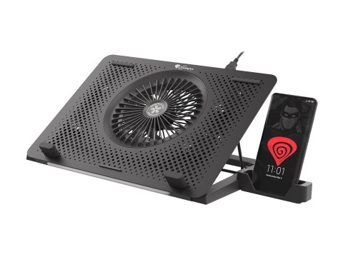Podstawka chłodząca pod laptopa Genesis Oxid 450 RGB 15.6" z wentylatorem, podświetlenie, 2 USB Podstawka chłodząca pod laptopa Genesis Oxid 450 RGB 15.6" z wentylatorem, podświetlenie, 2 USB