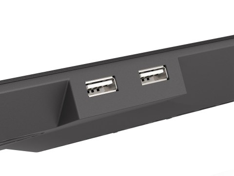 Podstawka chłodząca pod laptopa Genesis Oxid 450 RGB 15.6" z wentylatorem, podświetlenie, 2 USB Podstawka chłodząca pod laptopa Genesis Oxid 450 RGB 15.6" z wentylatorem, podświetlenie, 2 USB