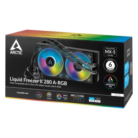 Procesorowy system chłodzenia cieczą ARCTIC Liquid Freezer II 280 A-RGB Procesorowy system chłodzenia cieczą ARCTIC Liquid Freezer II 280 A-RGB