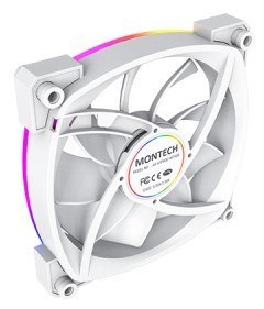 Wentylator Montech AX120 PWM ARGB, 3 szt., Biały - 120mm Wentylator Montech AX120 PWM ARGB, 3 szt., Biały - 120mm