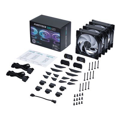 Wentylator PWM Phanteks D30 120mm, DRGB Wentylator PWM Phanteks D30 120mm, DRGB