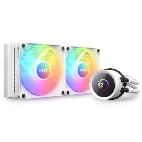 NZXT CHŁODZENIE WODNE KRAKEN 240 RGB LCD BIAŁE RL-KR240-W1 NZXT CHŁODZENIE WODNE KRAKEN 240 RGB LCD BIAŁE RL-KR240-W1