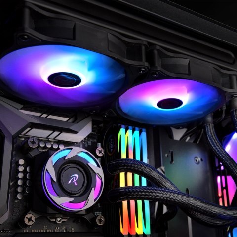 RAIJINTEK EOS 12 RBW ADD Płyta główna, Procesor Wentylator 12 cm Czarny, Biały 2 szt. RAIJINTEK EOS 12 RBW ADD Płyta główna, Procesor Wentylator 12 cm Czarny, Biały 2 szt.