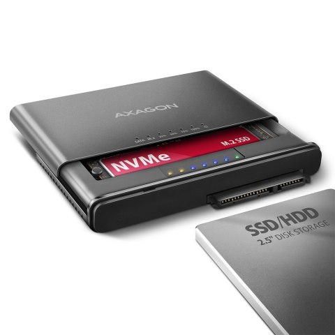 Axagon ADSA-CC USB-C 10Gbps - NVMe M.2 SSD & SATA 2.5/3.5 SSD/HDD CLONE MASTER 2 - Digital/Daten - NVMe USB 3.2 Gen 2 (3.1 Gen 2 Axagon ADSA-CC USB-C 10Gbps - NVMe M.2 SSD & SATA 2.5/3.5 SSD/HDD CLONE MASTER 2 - Digital/Daten - NVMe USB 3.2 Gen 2 (3.1 Gen 2