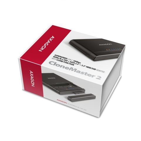 Axagon ADSA-CC USB-C 10Gbps - NVMe M.2 SSD & SATA 2.5/3.5 SSD/HDD CLONE MASTER 2 - Digital/Daten - NVMe USB 3.2 Gen 2 (3.1 Gen 2 Axagon ADSA-CC USB-C 10Gbps - NVMe M.2 SSD & SATA 2.5/3.5 SSD/HDD CLONE MASTER 2 - Digital/Daten - NVMe USB 3.2 Gen 2 (3.1 Gen 2