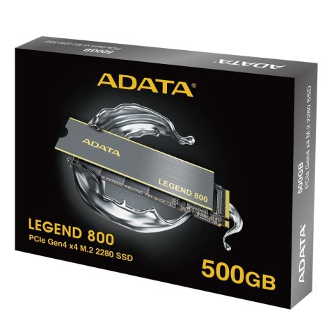 Dysk SSD Adata Legend 800 500GB PCIe 4x4 3.5/2.2 GB/s M.2 Dysk SSD Adata Legend 800 500GB PCIe 4x4 3.5/2.2 GB/s M.2