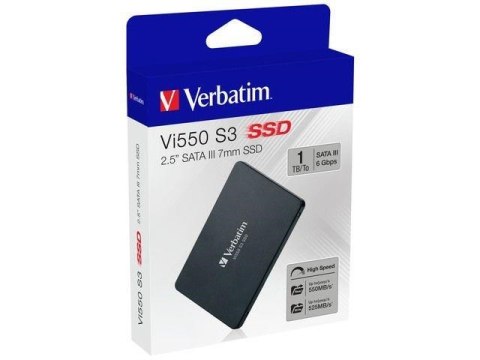 VERBATIM DYSK SSD VI550 S3 1TB 2.5" SATA III CZARNY 49353 VERBATIM DYSK SSD VI550 S3 1TB 2.5" SATA III CZARNY 49353