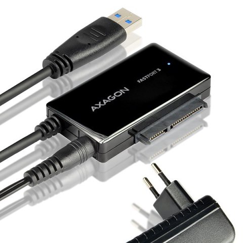 AXAGON ADSA-FP3 FASTPort3 Adapter, USB3.0, HDD/SSD/ODD, SATA 6G - zasilacz sieciowy AXAGON ADSA-FP3 FASTPort3 Adapter, USB3.0, HDD/SSD/ODD, SATA 6G - zasilacz sieciowy