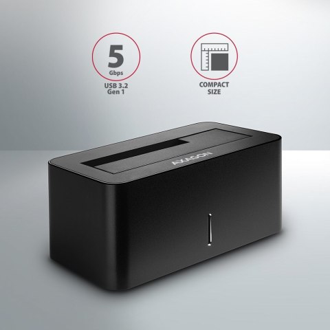 Axagon ADSA-SN stacja dokująca do dysków twardych USB 3.2 Gen 1 (3.1 Gen 1) Type-A Czarny Axagon ADSA-SN stacja dokująca do dysków twardych USB 3.2 Gen 1 (3.1 Gen 1) Type-A Czarny