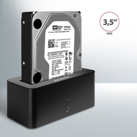 Axagon ADSA-SN stacja dokująca do dysków twardych USB 3.2 Gen 1 (3.1 Gen 1) Type-A Czarny Axagon ADSA-SN stacja dokująca do dysków twardych USB 3.2 Gen 1 (3.1 Gen 1) Type-A Czarny