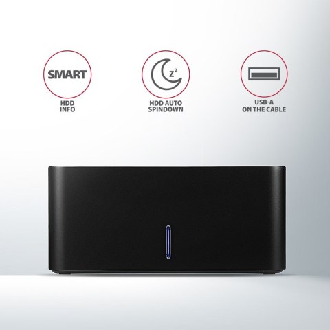 Axagon ADSA-SN stacja dokująca do dysków twardych USB 3.2 Gen 1 (3.1 Gen 1) Type-A Czarny Axagon ADSA-SN stacja dokująca do dysków twardych USB 3.2 Gen 1 (3.1 Gen 1) Type-A Czarny
