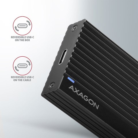 Axagon EM2-GTR Obudowa SSD Czarny M.2 Axagon EM2-GTR Obudowa SSD Czarny M.2