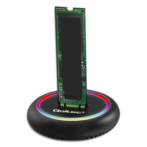 QOLTEC STACJA DOKUJĄCA DYSKÓW SSD M.2 | NVME | SATA | USB-C | 2TB QOLTEC STACJA DOKUJĄCA DYSKÓW SSD M.2 | NVME | SATA | USB-C | 2TB