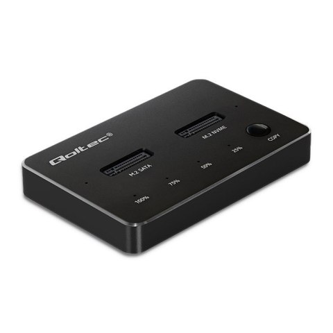 QOLTEC STACJA DOKUJĄCA DYSKÓW SSD M.2 | NVME | SATA | USB-C | DUAL 2 X 2TB QOLTEC STACJA DOKUJĄCA DYSKÓW SSD M.2 | NVME | SATA | USB-C | DUAL 2 X 2TB