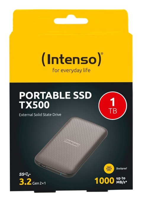 SSD Intenso TX500 1,8" 1TB USB 3.2 ekstern SSD Intenso TX500 1,8" 1TB USB 3.2 ekstern