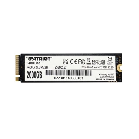 SSD Patriot Viper P400 Lite M.2 PCI-Ex4 NVMe 2000GB SSD Patriot Viper P400 Lite M.2 PCI-Ex4 NVMe 2000GB