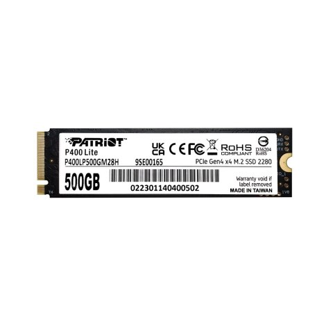 SSD Patriot Viper P400 Lite M.2 PCI-Ex4 NVMe 500GB SSD Patriot Viper P400 Lite M.2 PCI-Ex4 NVMe 500GB