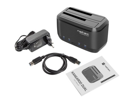 Stacja dokująca NATEC Kangaroo NSD-0955 (2.5", 3.5"; USB 3.0; czarny) Stacja dokująca NATEC Kangaroo NSD-0955 (2.5", 3.5"; USB 3.0; czarny)