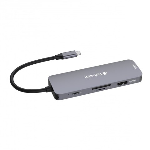 Verbatim CMH-08 USB Type-C 5000 Mbit/s Srebrny Verbatim CMH-08 USB Type-C 5000 Mbit/s Srebrny