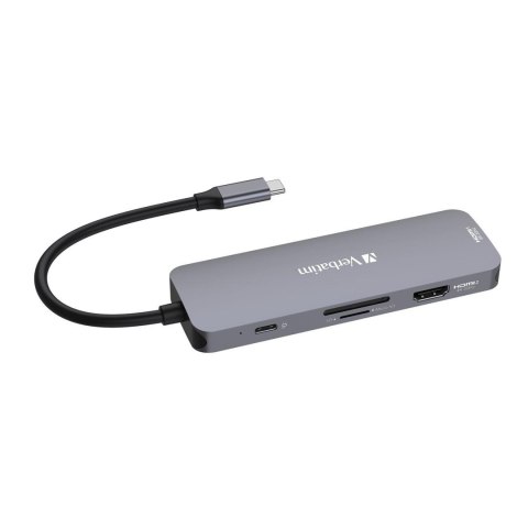 Verbatim CMH-08 USB Type-C 5000 Mbit/s Srebrny Verbatim CMH-08 USB Type-C 5000 Mbit/s Srebrny