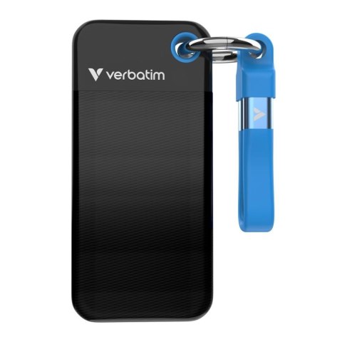 Verbatim Pocket SSD 2 TB USB Type-C 3.2 Gen 2 (3.1 Gen 2) Czarny, Niebieski Verbatim Pocket SSD 2 TB USB Type-C 3.2 Gen 2 (3.1 Gen 2) Czarny, Niebieski