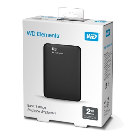 Western Digital WD Elements Portable zewnętrzny dysk twarde 2 TB Czarny Western Digital WD Elements Portable zewnętrzny dysk twarde 2 TB Czarny